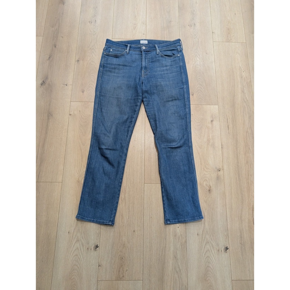 MOTHER Women's Cropped Ankle Jeans in Medium Blue
